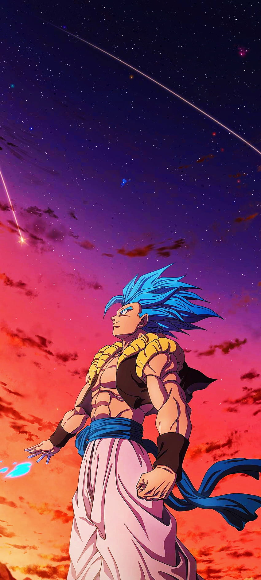 Gogeta, cielo, gogeta_ fondo de pantalla del teléfono