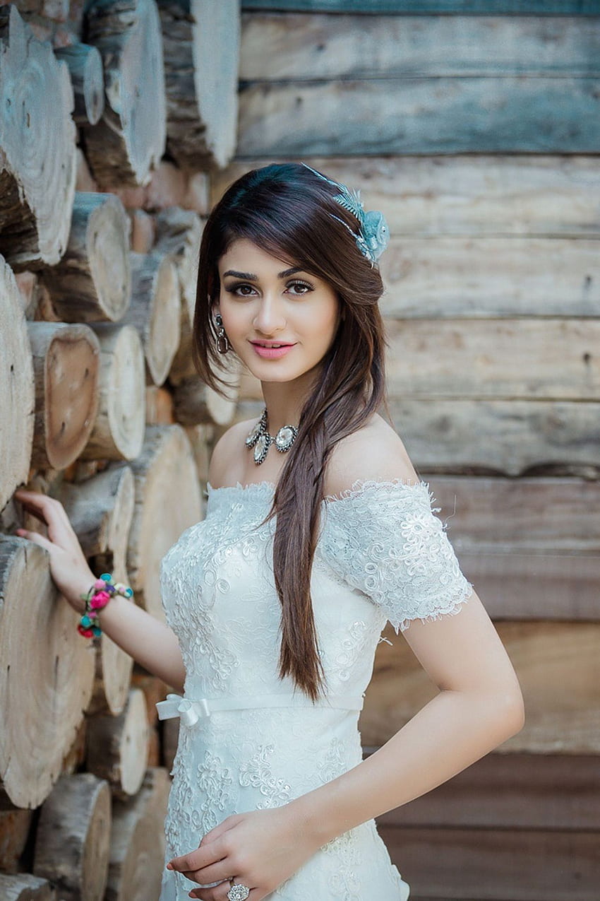 Красиво индийско момиче бяла стилна мобилна рокля, Indian Beauty HD тапет за телефон