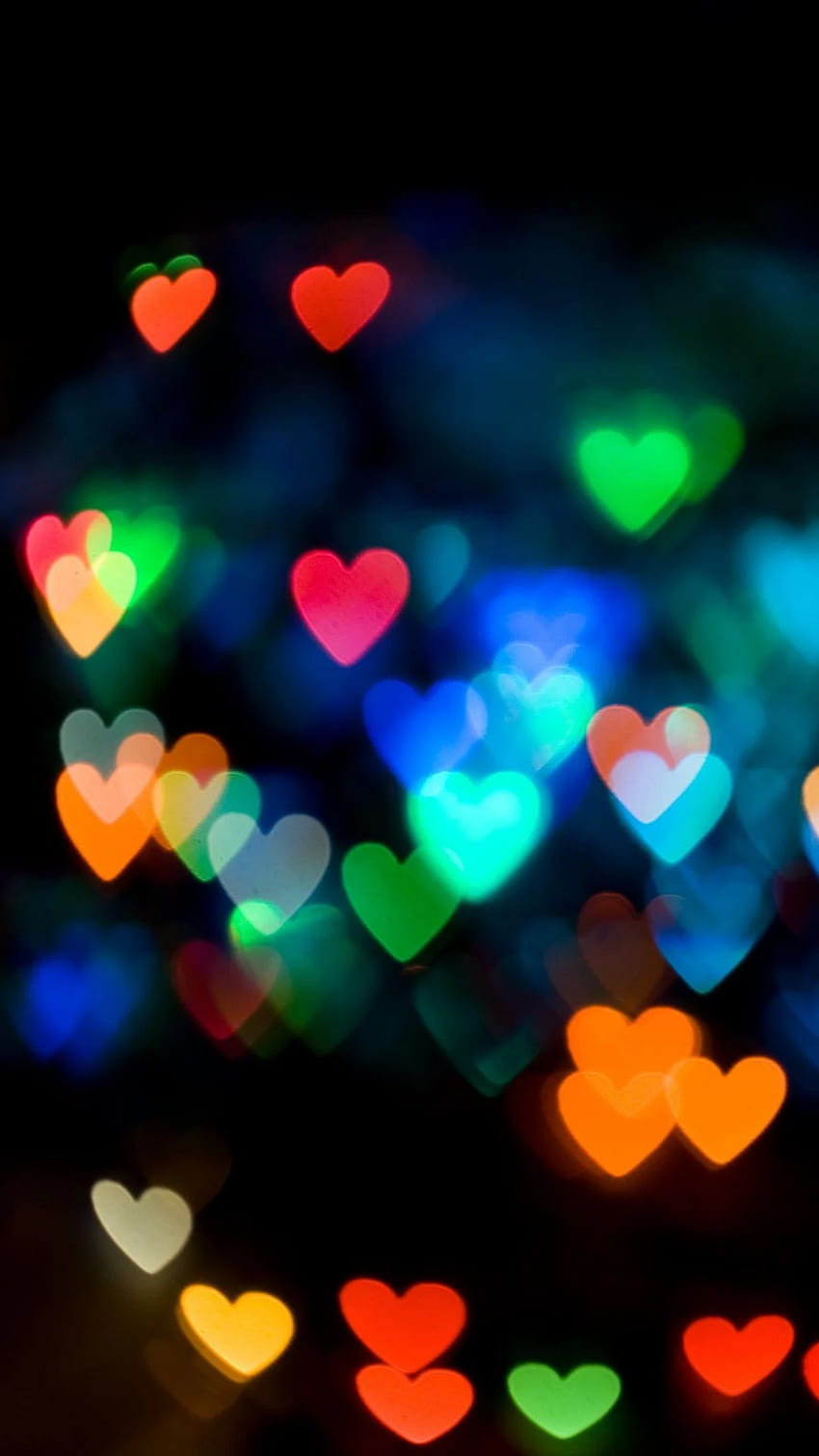 Colorful Blurred Hearts IPhone 6 6 Plus And IPhone 5 4 HD phone