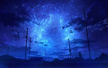 Anime Sky Dark Blue Background by Innova5 on DeviantArt