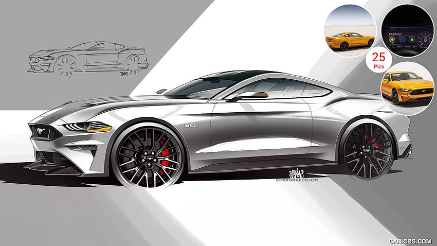 2024 Ford mustang GT sketch - YouTube