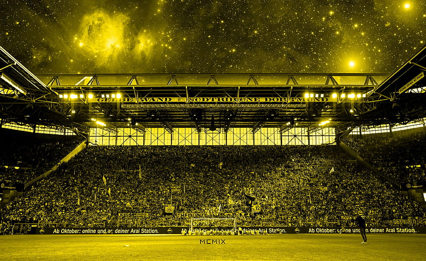 BVB Borussia Dortmund Muralha Amarela papel de parede HD
