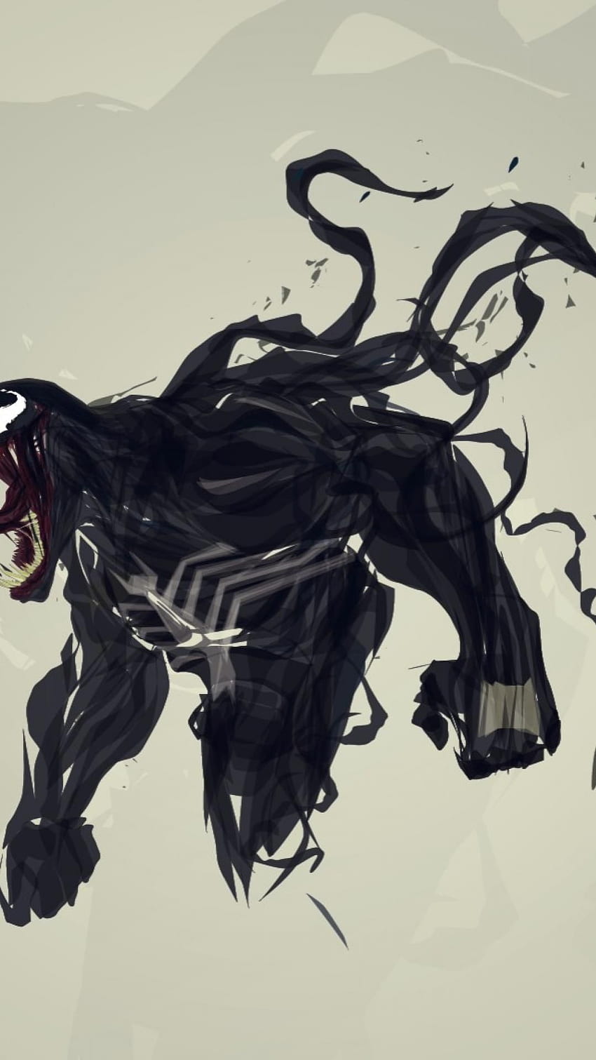 Venom Spider Man Arte digital Ilustraciones Marvel Comics fondo de pantalla del teléfono
