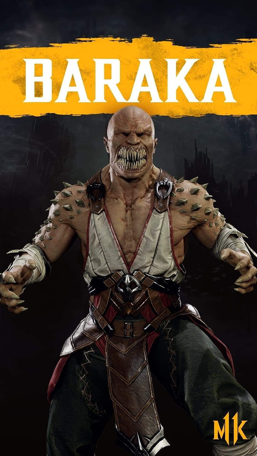 Baraka (MK). Mortal kombat postacie, tatuaż Mortal kombat, sztuka Mortal kombat Tapeta na telefon HD