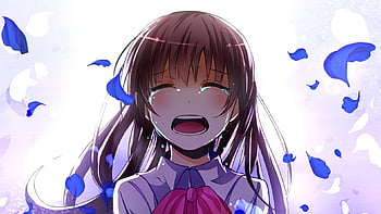 Cô gái trong trang phục anime đang khóc sẽ khiến bạn cảm thấy xúc động và đồng cảm. Hãy xem ảnh để cảm nhận sự tinh tế của biểu cảm trên khuôn mặt cô ấy.