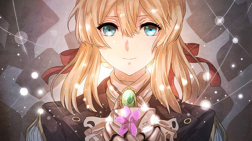Blonde and beautiful, anime, violet evergarden HD wallpaper