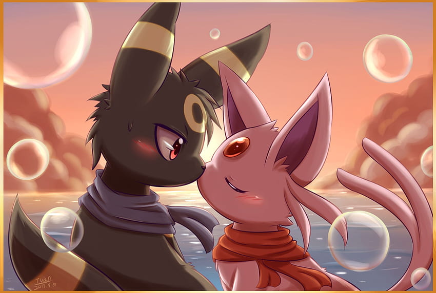 Liebesgeschichte von Umbreon und Sylveon