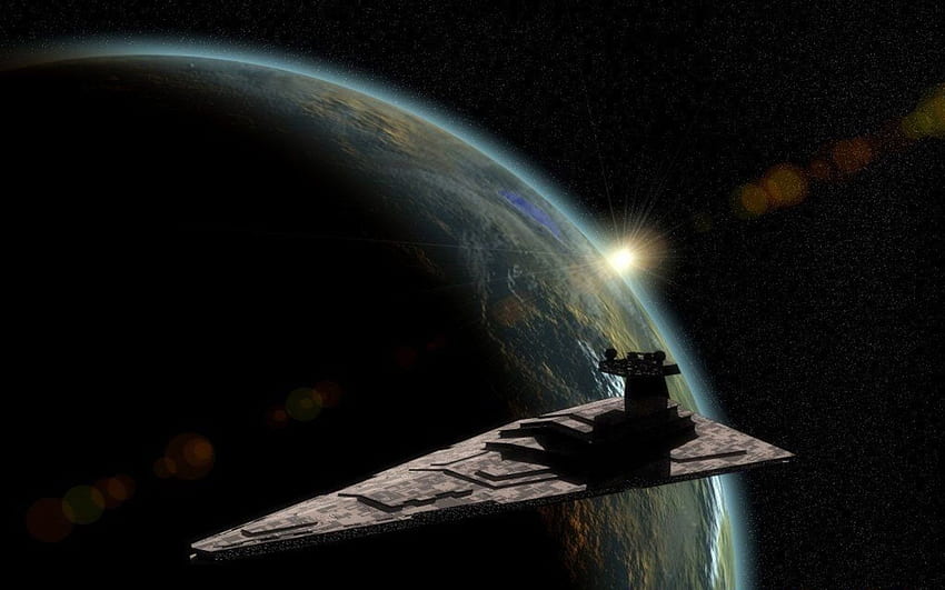 Star Wars dış uzay yıldızlar gezegenler sanat eseri Star Destroyer, Discovery Channel Planet Earth HD duvar kağıdı