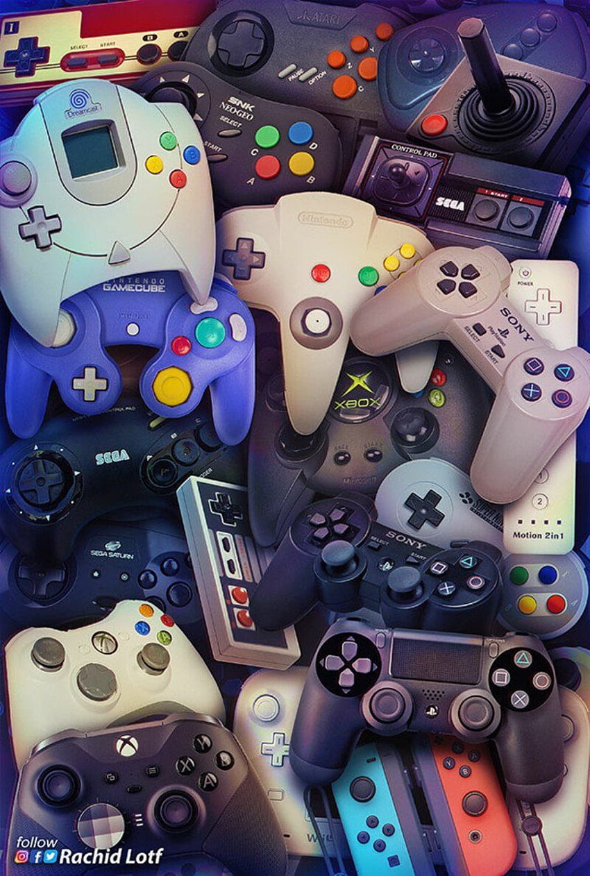 ArtStation - Consoles Controllers, Rachid Lotf. Retro games , Game iphone, Best gaming HD phone wallpaper