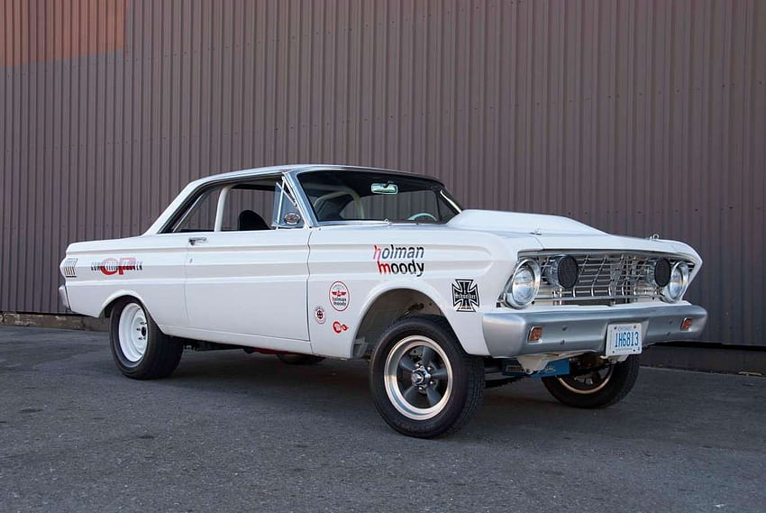 1964 Ford Falcon Street Shaker Prowls the Streets of London, Ontario, Canada, White, Muscle, Classic, Ford HD wallpaper
