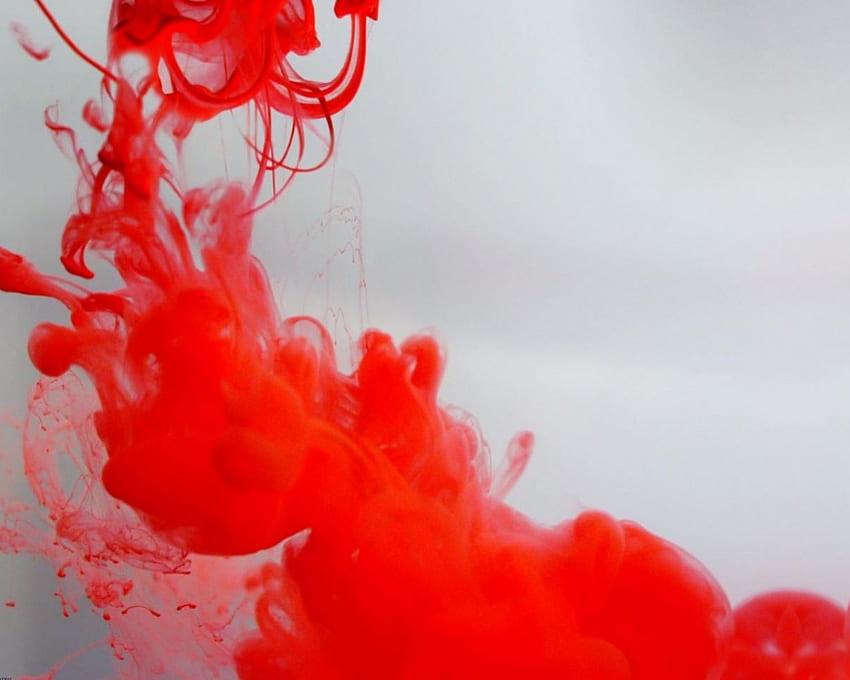 The Red , flowing, spill, red, splash HD wallpaper