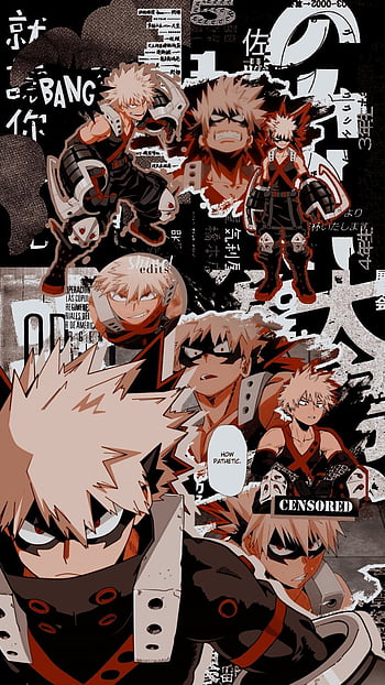 Download Bakugou Aesthetic Desktop Black And White Photos Wallpaper   Wallpaperscom