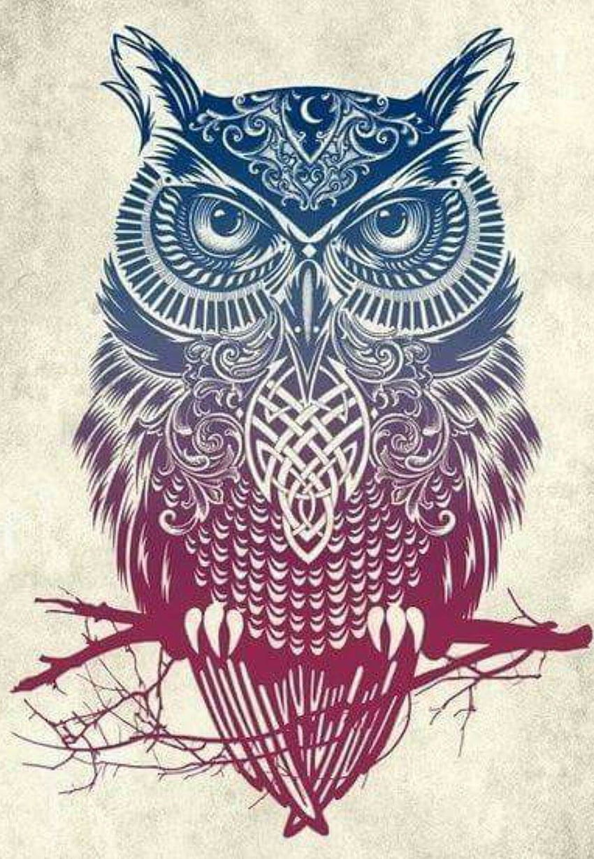 Akhilesh K.A on . Owl , Tattoos, Art, Geometric Owl HD phone wallpaper
