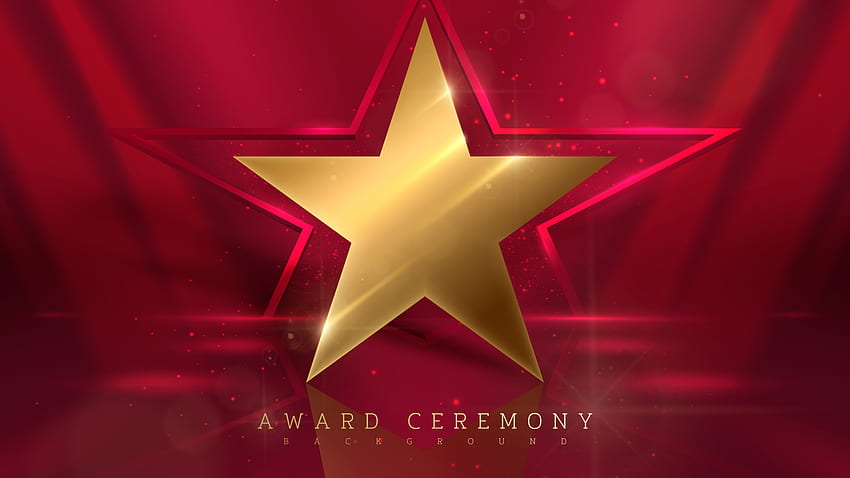 3D golden star with light ray effect element and glitter glow decoration. award ceremony background. 6428863 Vector Art at Vecteezy, Single Star HD wallpaper
