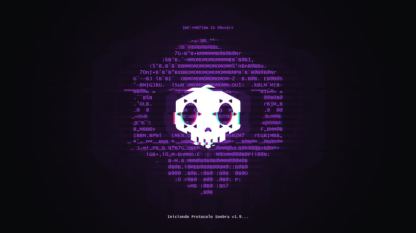 Overwatch Sombra Hacker Logo HD wallpaper