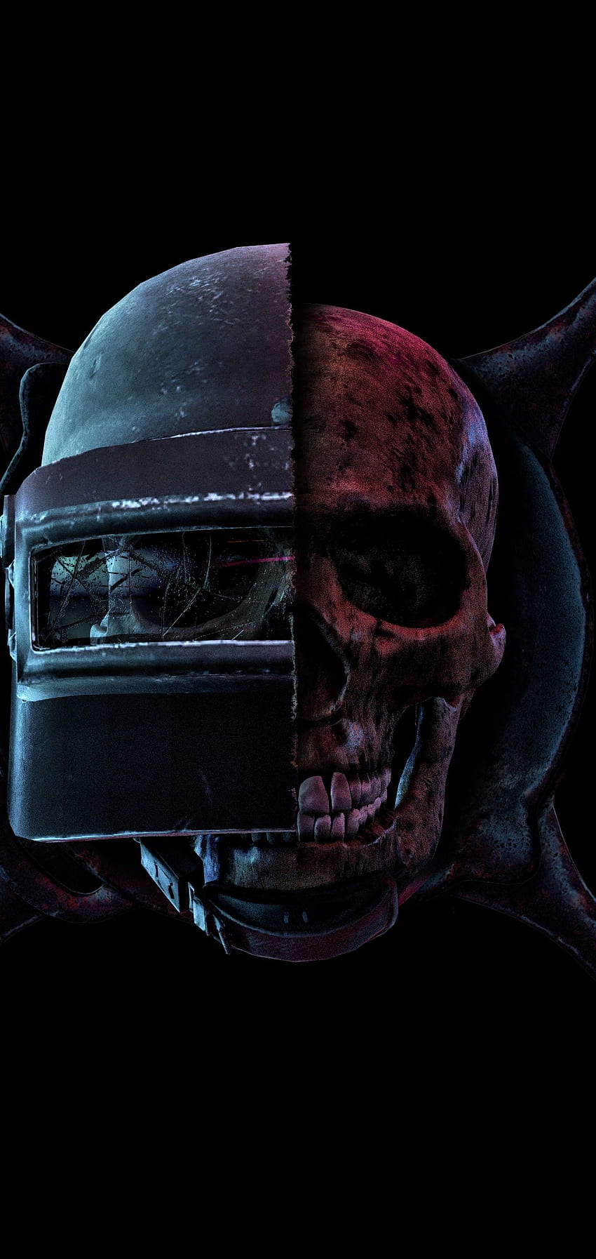 PUBG Skull Helmet Frying Pan PlayerUnknown's Battlegrounds HD telefon duvar kağıdı
