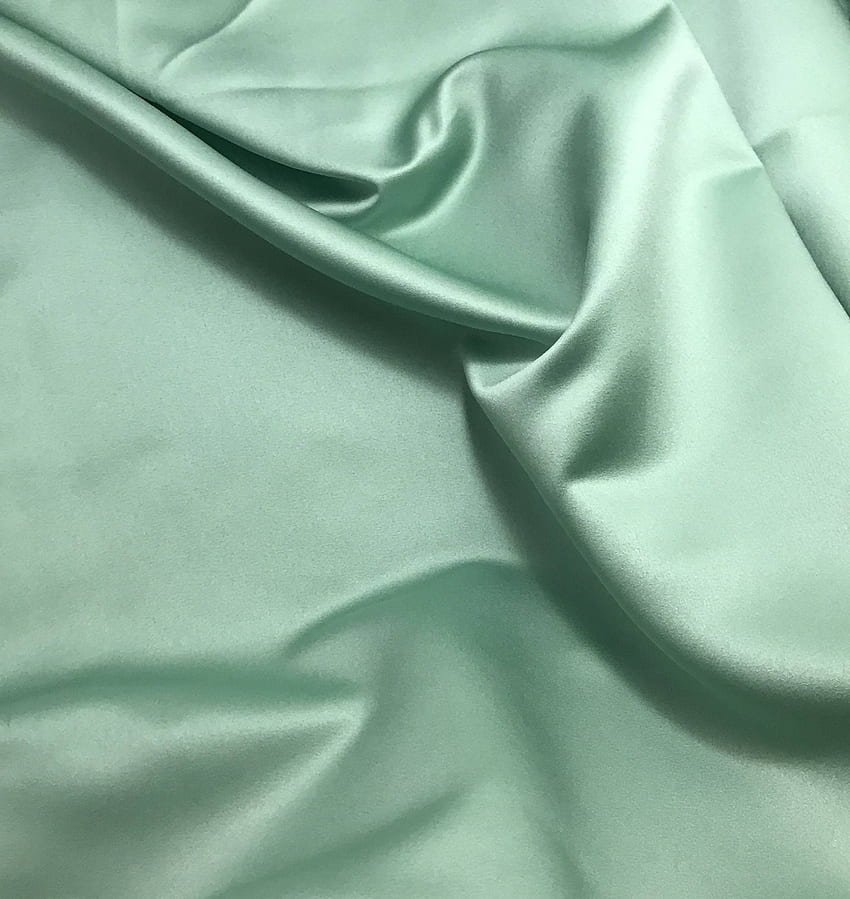Mint Green - Faux Silk Duchess Satin. Mint green, Duchess satin, Silk satin fabric, Green Silk HD phone wallpaper