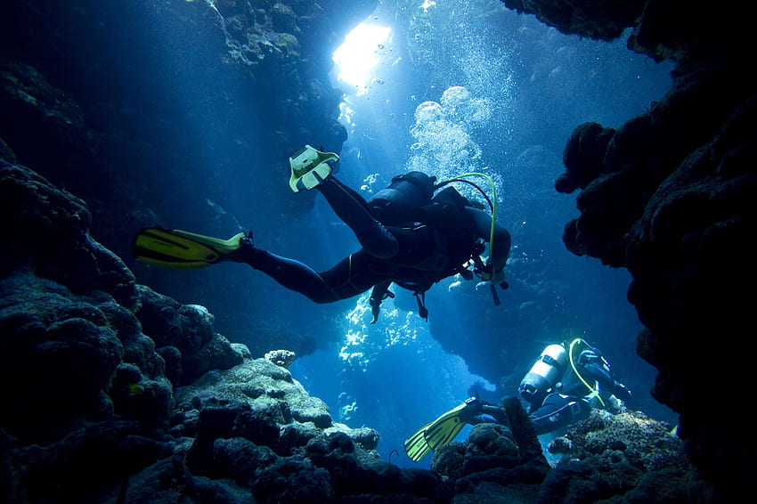 Scuba diving . Background . HD wallpaper