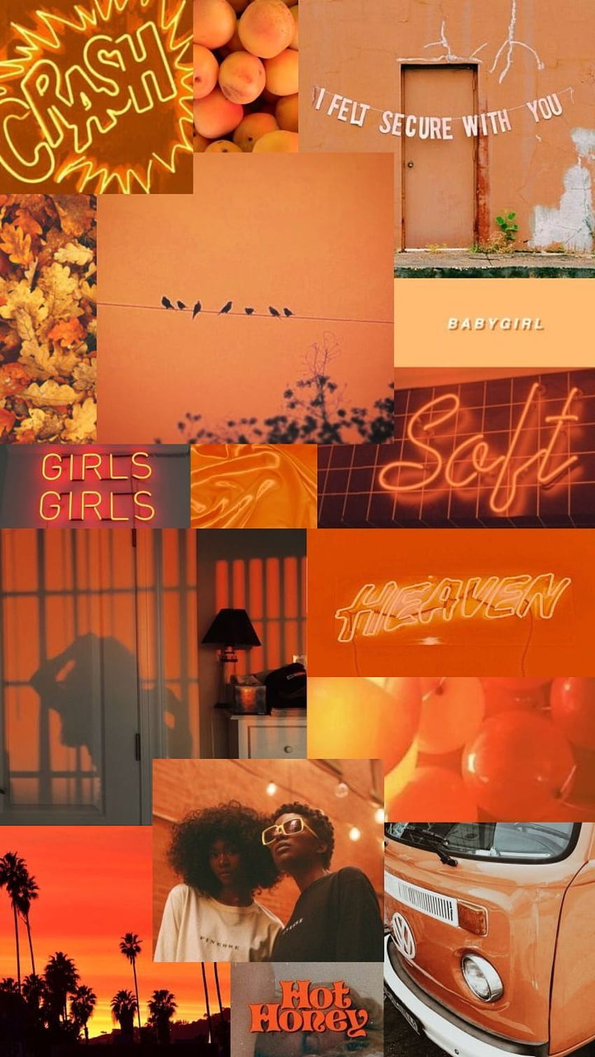 oranye. Oranye , Estetika pastel, Estetika oranye, Estetika Retro Oranye wallpaper ponsel HD