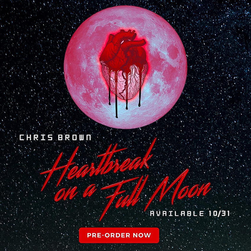 Chris Brown Heartbreak ปวดใจในพระจันทร์เต็มดวง วอลล์เปเปอร์โทรศัพท์ HD