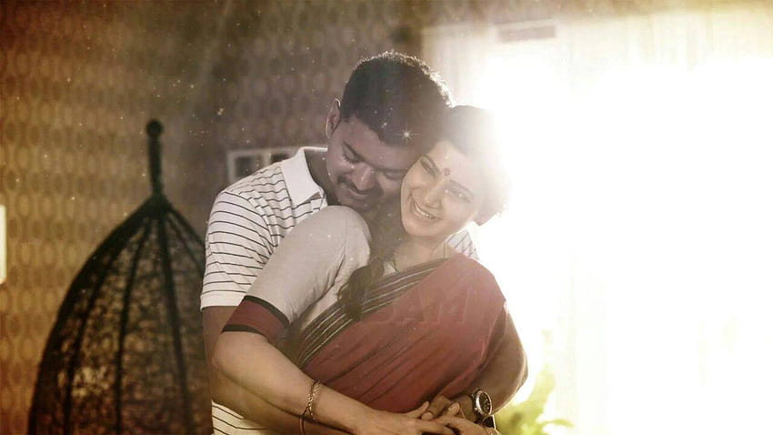 Actor Vijay And Samantha Beautiful Stills From Theri Tamil Movie HD wallpaper