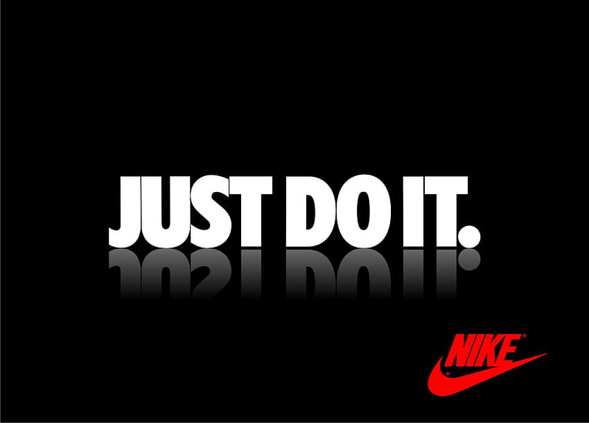 Nike Just Do It Logo, Just Do It розово HD тапет