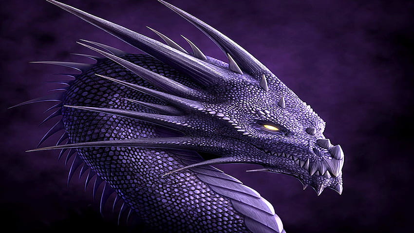 Blue Dragon Neon Purple Dragon Hd Wallpaper Pxfuel 9590