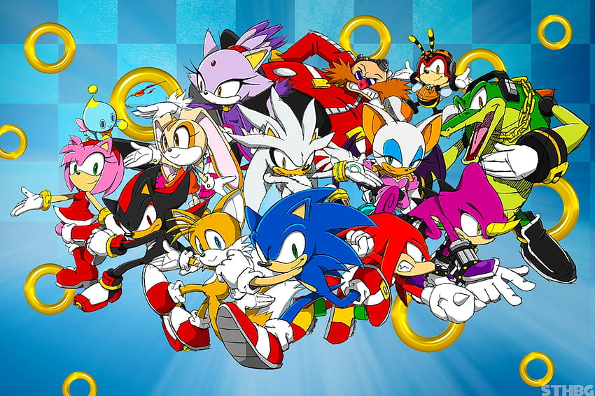 Tails (character), Sonic, Sonic the Hedgehog, Shadow the Hedgehog, Knuckles / and Mobile Background HD wallpaper