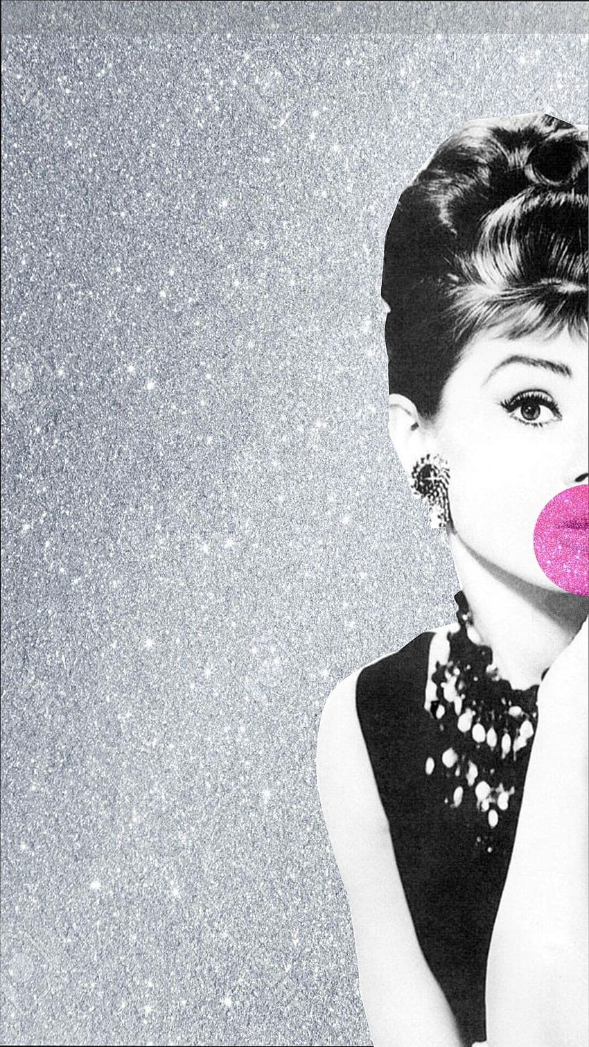 Elegante Audrey Hepburn. Bonequinha de luxo, s de tela iphone, Quadrinhos pop art fondo de pantalla del teléfono