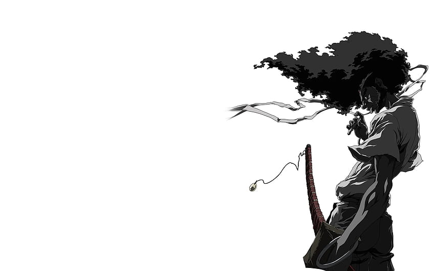 afro, Samurai, Anime, Game / and Mobile Background, Dark Samurai Anime HD wallpaper