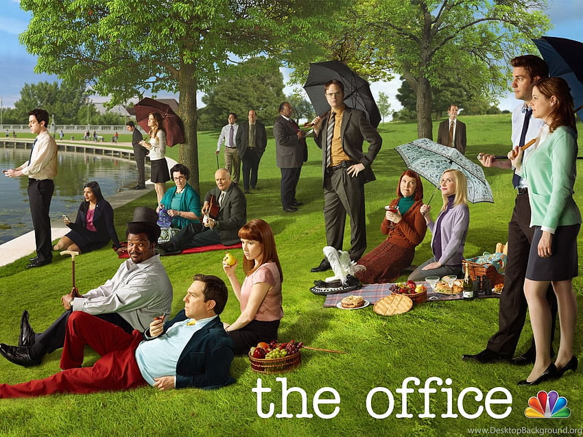 The Office à La Georges Seurat の「Sunday Afternoon」 • OfficeTally 背景 高画質の壁紙