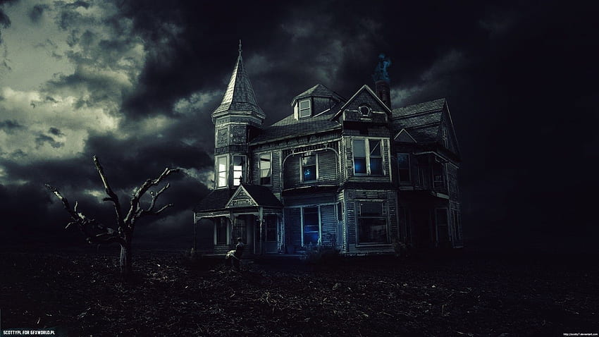 Къща с духове 853441 Data Src Dark Haunted House Съвет, Ghost House HD тапет