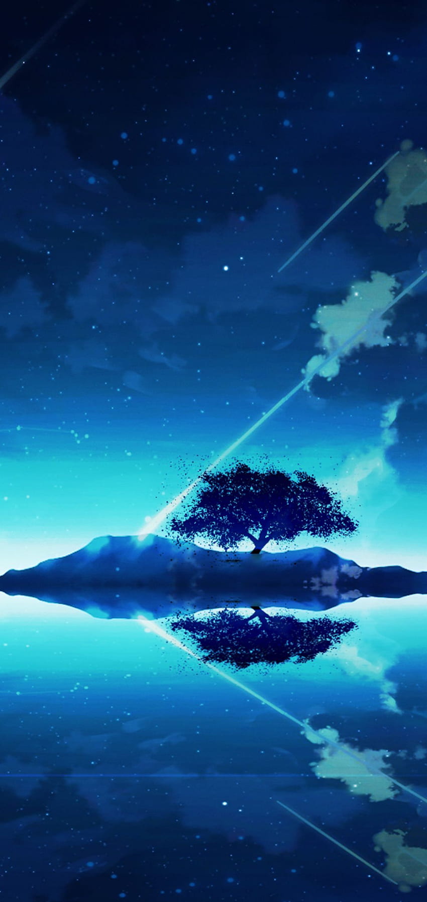 Tree On Mountain Anime One Plus 6, Huawei p20, Honor, Huawei Y5 HD phone  wallpaper | Pxfuel