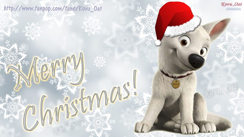 Wesołych Świąt Disney Cute Bolt - Merry Christmas Wishes Pies - - Tapeta HD