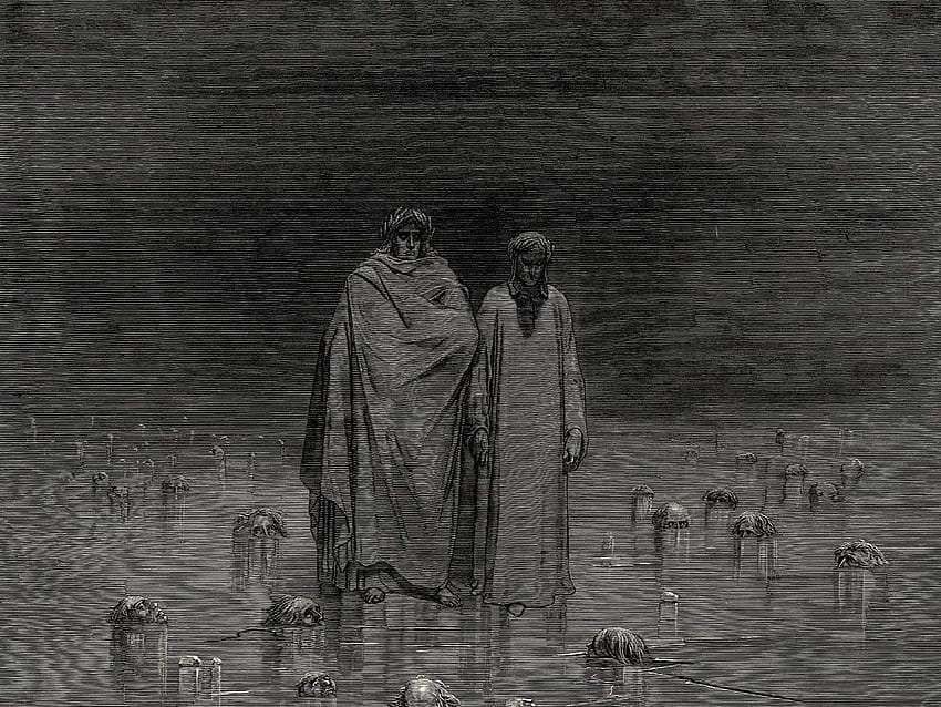 Gustave Doré, Dante Alighieri Fond d'écran HD