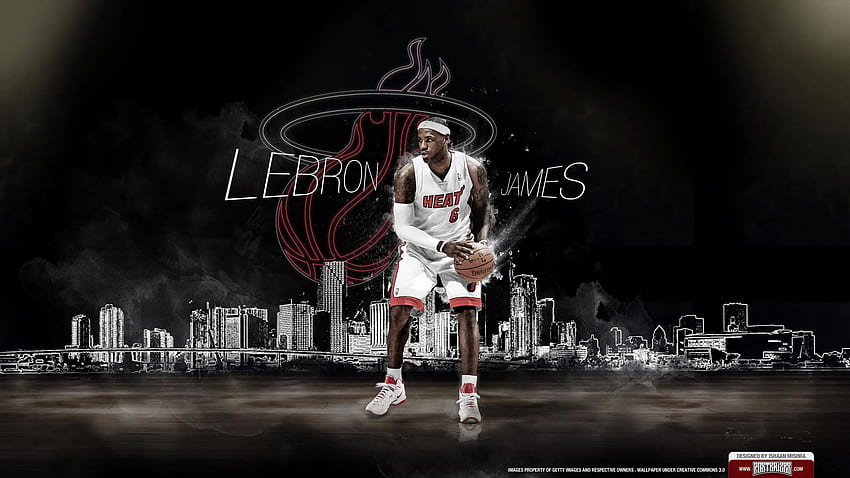 MVP NBA 2012 de LeBron James. Postérise Fond d'écran HD