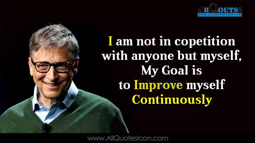 Citations de Bill Gates en anglais Meilleure inspiration Pensées et énonciations Citations en anglais Célèbre Bill Gates Messages de motivation en anglais en ligne Fond d'écran HD
