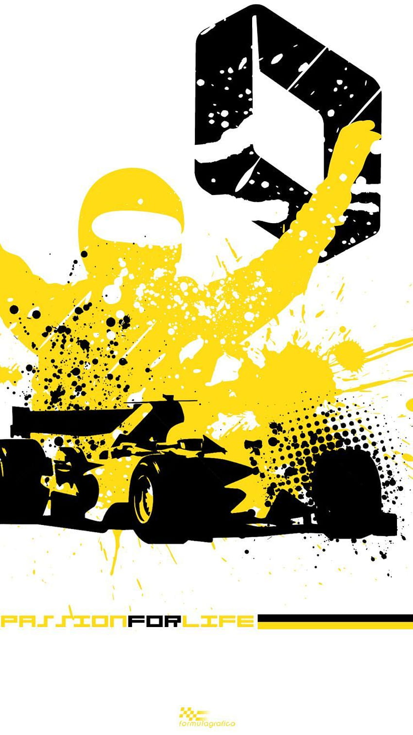 iPhone / スマートフォン - 2018 Formula 1 Season - Ink Sparks - Renault Sport Formula One Team スポーツ , スマートフォン , フォーミュラ 1 HD電話の壁紙