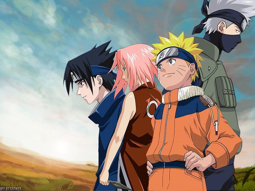 Naruto Team 7, Team 7 Schwarz HD-Hintergrundbild