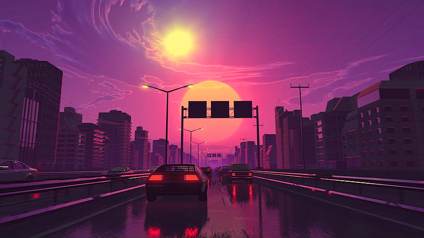 The Drive' Made for my Instagram & Engine. (links + original in comments): outrun, Neon Drive HD wallpaper
