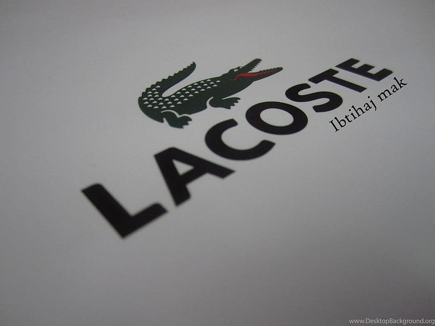 Lacoste Logo Background HD wallpaper