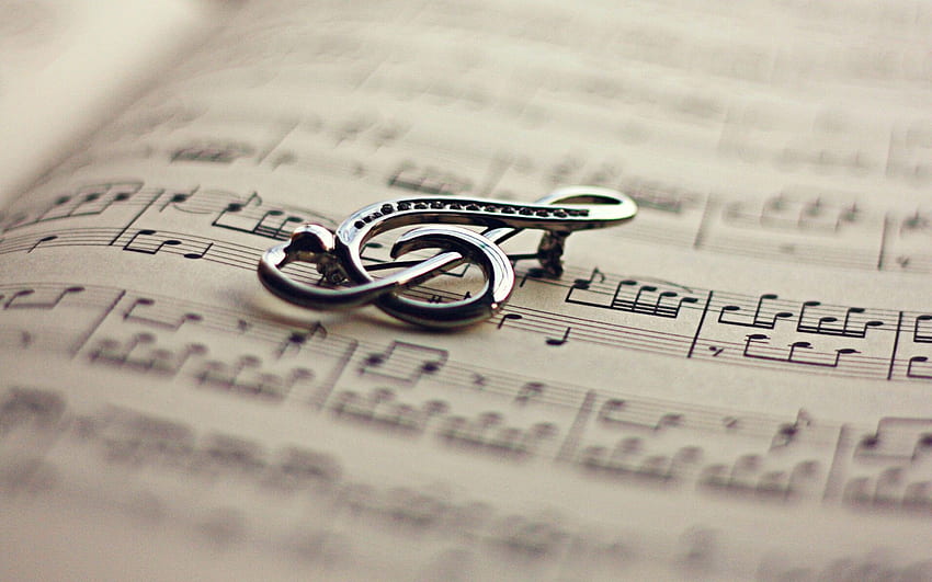 Muzyka., Symbol muzyki Tapeta HD