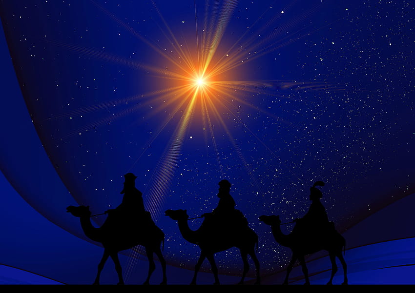 Escena de la Natividad, Belén de Navidad cristiana fondo de pantalla