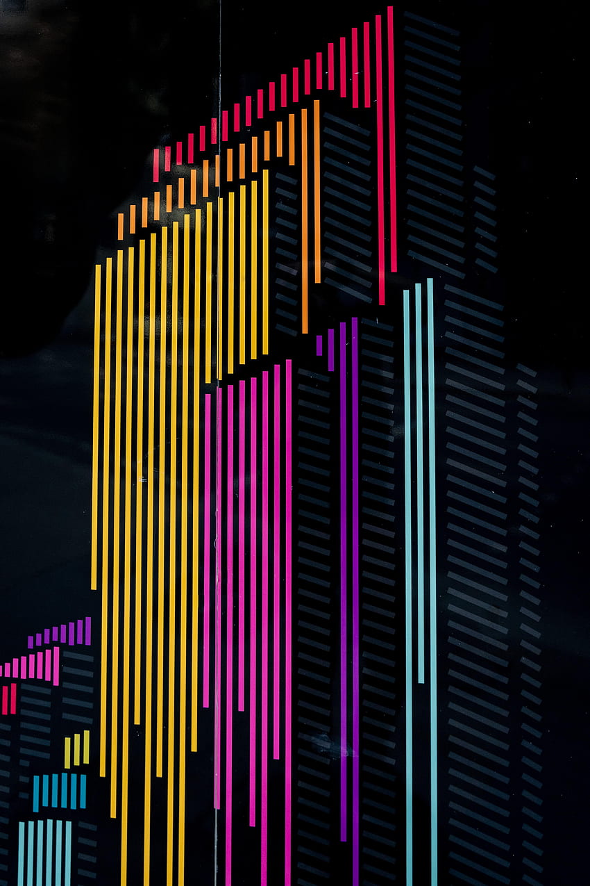 Multicolored, Motley, Lines, Stripes, Streaks, Rectangle HD phone wallpaper