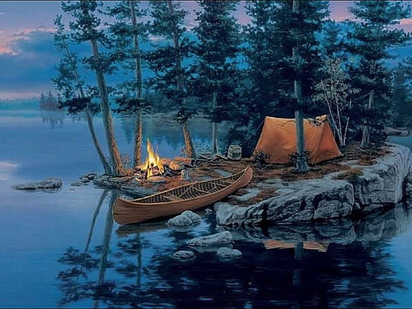 Funny Camping, Cute Camping HD wallpaper