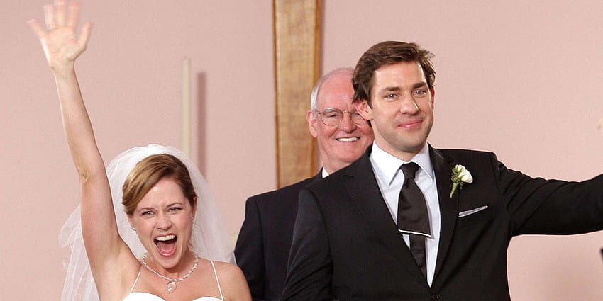 The Office: Oral history of Jim and Pam's wedding, Jim Halpert and Pam Beesly HD wallpaper