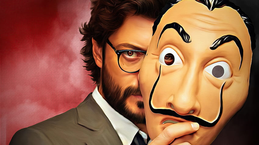The Professor Digital Painting Money Heist, Tv Shows, , , Background, and HD wallpaper