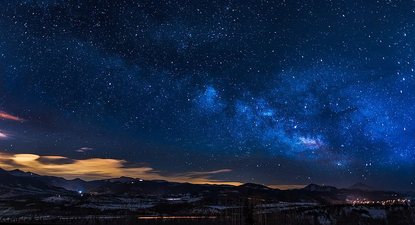 Galeria pustynnych pejzaży nocnych gwiazd Tapeta HD