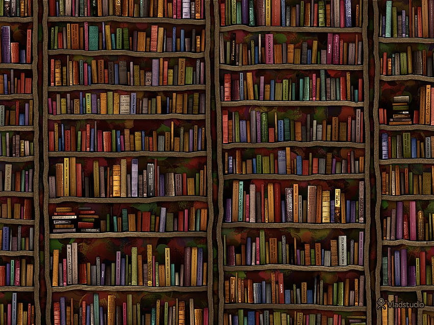 Bibliothek · Skrivebordsbaggrunde · Vladstudio HD-Hintergrundbild