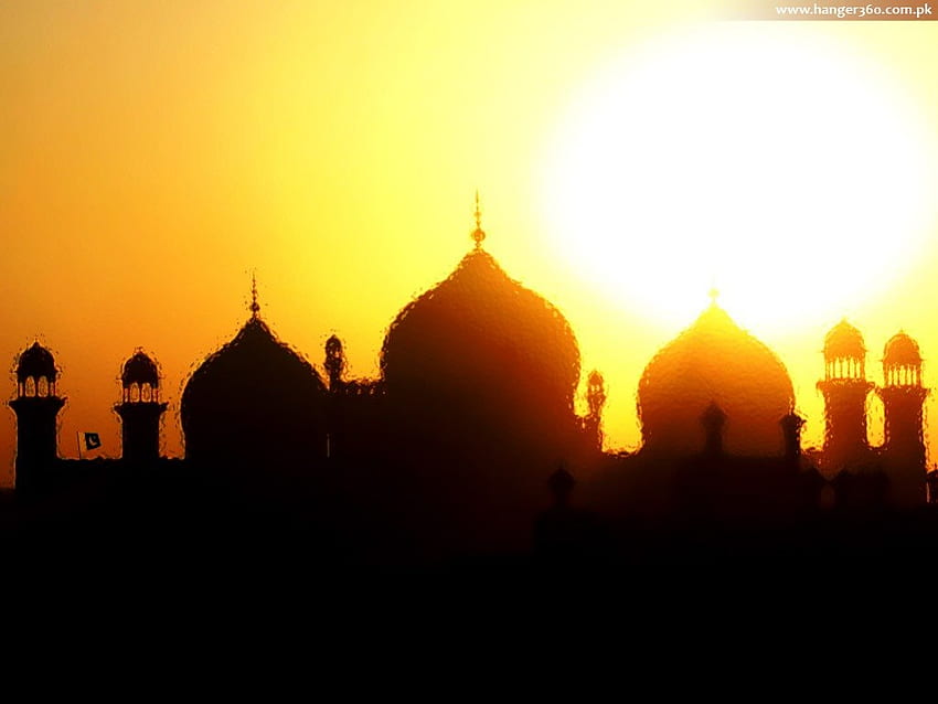 mosquée badshahi, lahore, religieux Fond d'écran HD